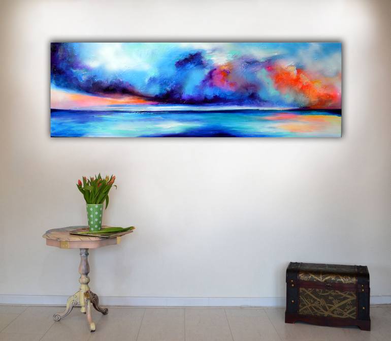 Original Fine Art Seascape Painting by SOOS ROXANA GABRIELA