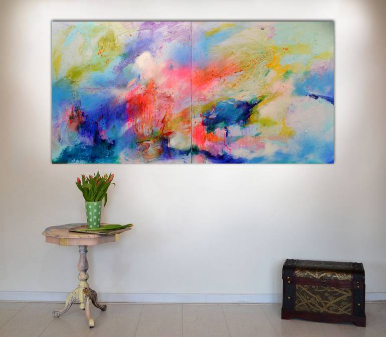 Original Fine Art Abstract Painting by SOOS ROXANA GABRIELA