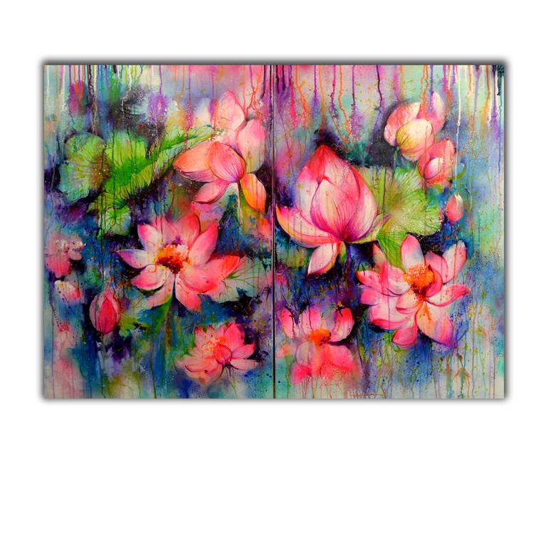 Original Fine Art Floral Painting by SOOS ROXANA GABRIELA