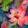 Admiring this marvelous flower, I found an inspiring quote from an unknown thinker "Just like the lotus we too have the ability to rise from the mud, bloom out of the darkness and radiate into the world". This universal, ancient muse, is born in water, grows in water and stands above it unsoiled.
Size 140x100x2 cm (55.12x39.4x0.8 inches), 2 panells of 100x70 cm (39.4x27.6 inches)