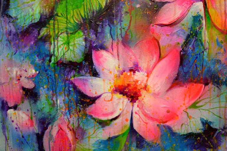 Original Fine Art Floral Painting by SOOS ROXANA GABRIELA