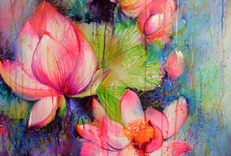 Original Fine Art Floral Painting by SOOS ROXANA GABRIELA