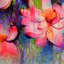 Admiring this marvelous flower, I found an inspiring quote from an unknown thinker "Just like the lotus we too have the ability to rise from the mud, bloom out of the darkness and radiate into the world". This universal, ancient muse, is born in water, grows in water and stands above it unsoiled.
Size 140x100x2 cm (55.12x39.4x0.8 inches), 2 panells of 100x70 cm (39.4x27.6 inches)