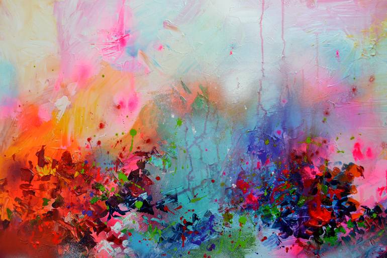 Original Fine Art Abstract Painting by SOOS ROXANA GABRIELA