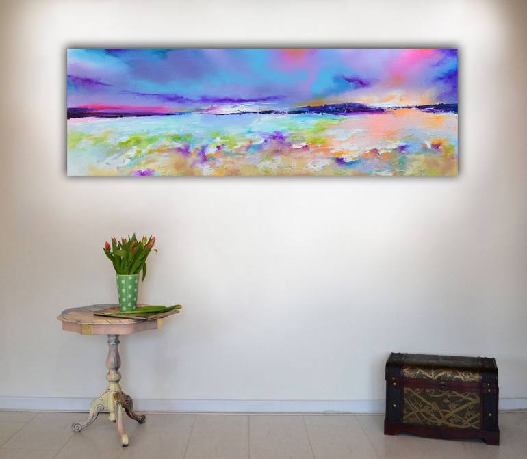 Original Impressionism Abstract Painting by SOOS ROXANA GABRIELA