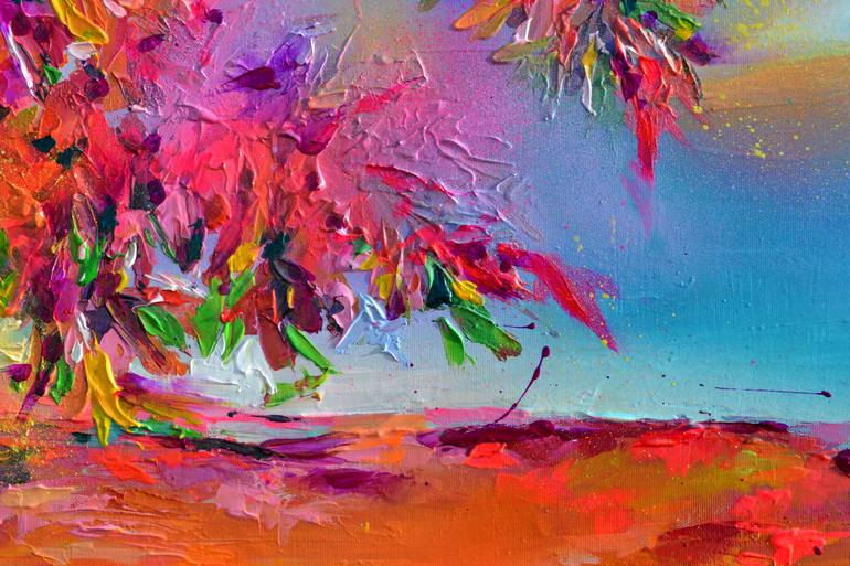 Original Abstract Landscape Painting by SOOS ROXANA GABRIELA