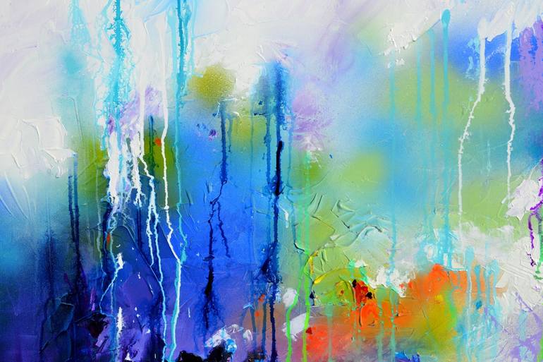 Original Abstract Expressionism Abstract Painting by SOOS ROXANA GABRIELA