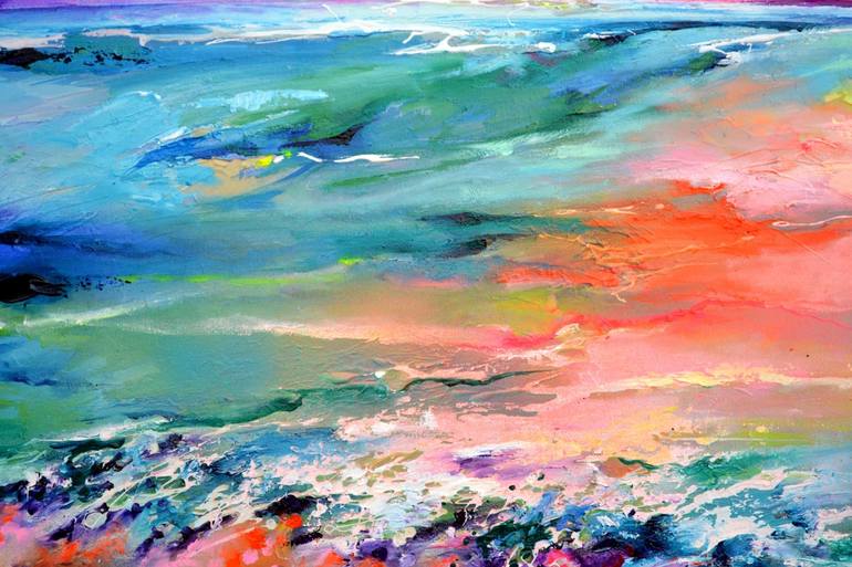 Original Modern Seascape Painting by SOOS ROXANA GABRIELA