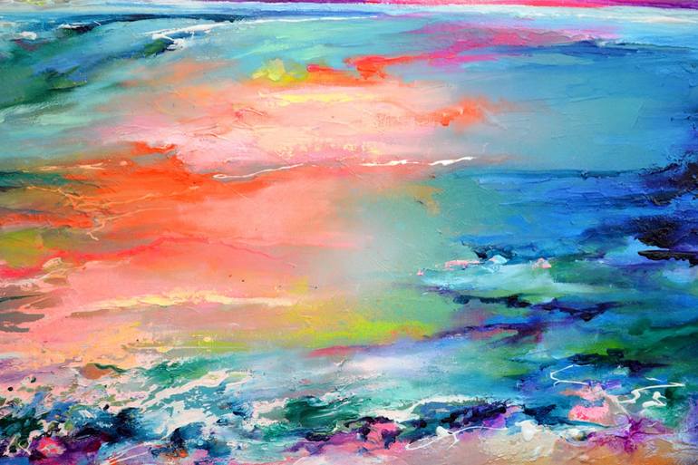 Original Modern Seascape Painting by SOOS ROXANA GABRIELA