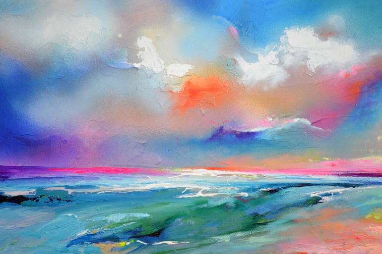 Original Modern Seascape Painting by SOOS ROXANA GABRIELA