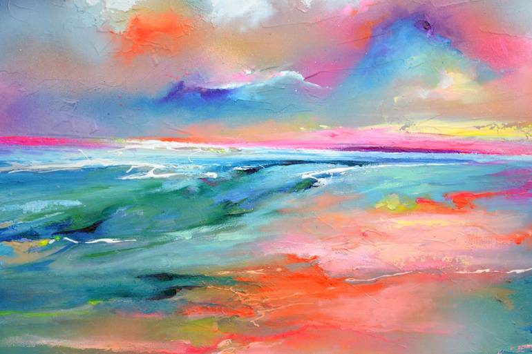 Original Modern Seascape Painting by SOOS ROXANA GABRIELA