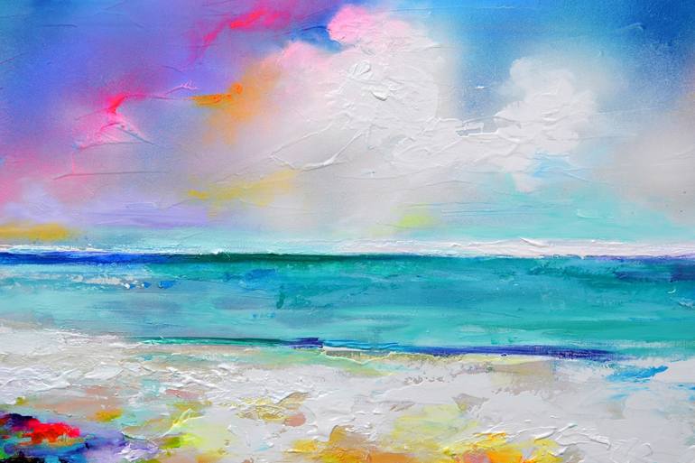 Original Impressionism Seascape Painting by SOOS ROXANA GABRIELA