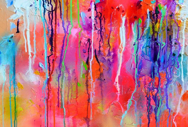 Original Fine Art Abstract Painting by SOOS ROXANA GABRIELA