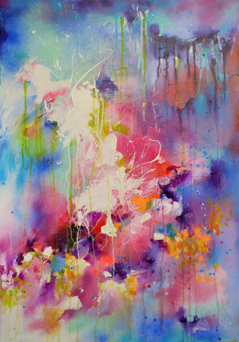 Fresh Moods 8 - Large Abstract Painting Painting by SOOS ROXANA ...