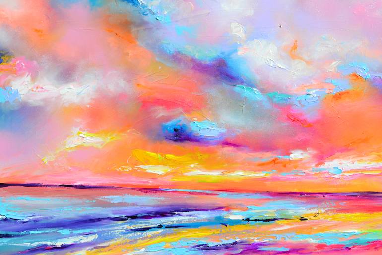 Original Fine Art Seascape Painting by SOOS ROXANA GABRIELA