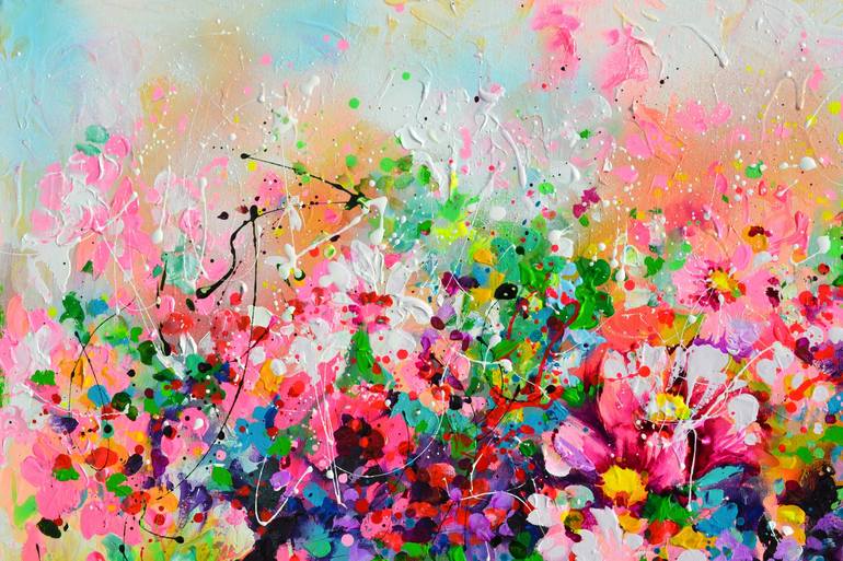 Original Fine Art Floral Painting by SOOS ROXANA GABRIELA