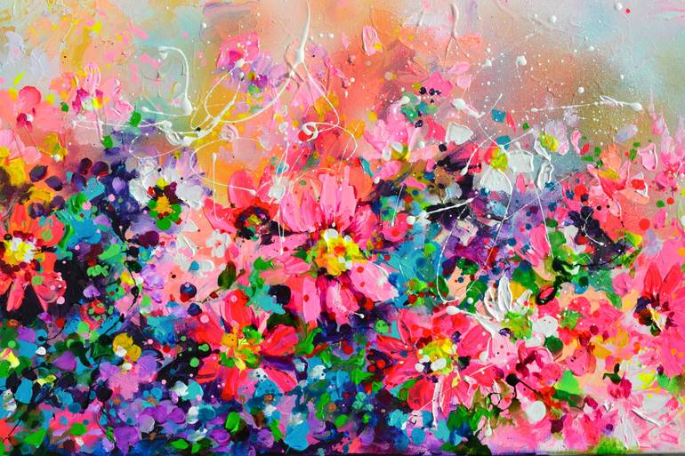 Original Fine Art Floral Painting by SOOS ROXANA GABRIELA