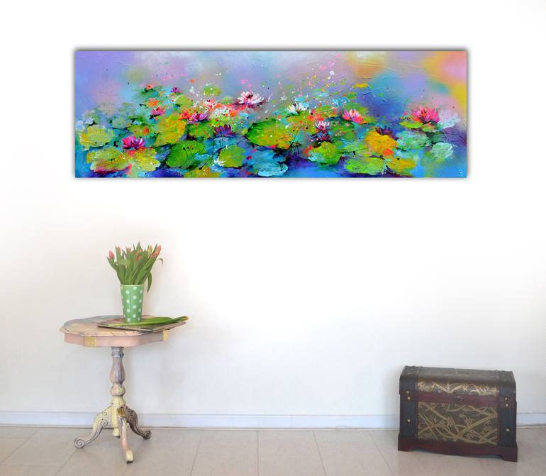 Original Abstract Floral Painting by SOOS ROXANA GABRIELA