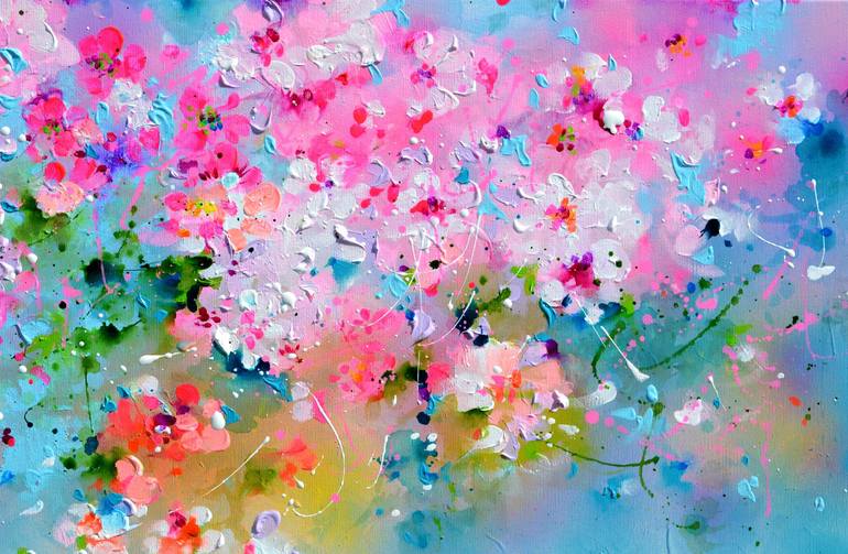 Original Fine Art Floral Painting by Soos Roxana Gabriela