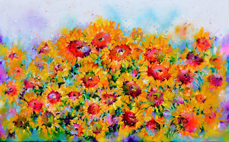 Print of Figurative Floral Paintings by Soos Roxana Gabriela