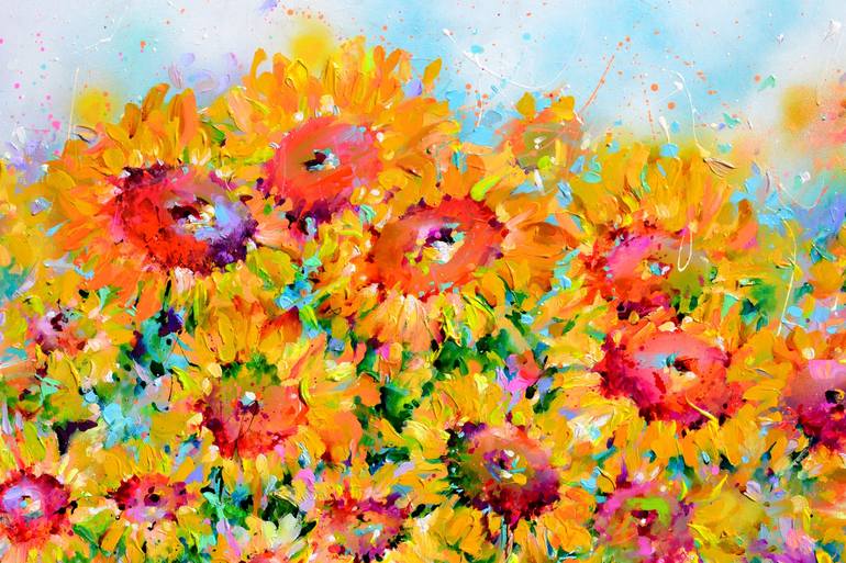 Original Floral Painting by SOOS ROXANA GABRIELA