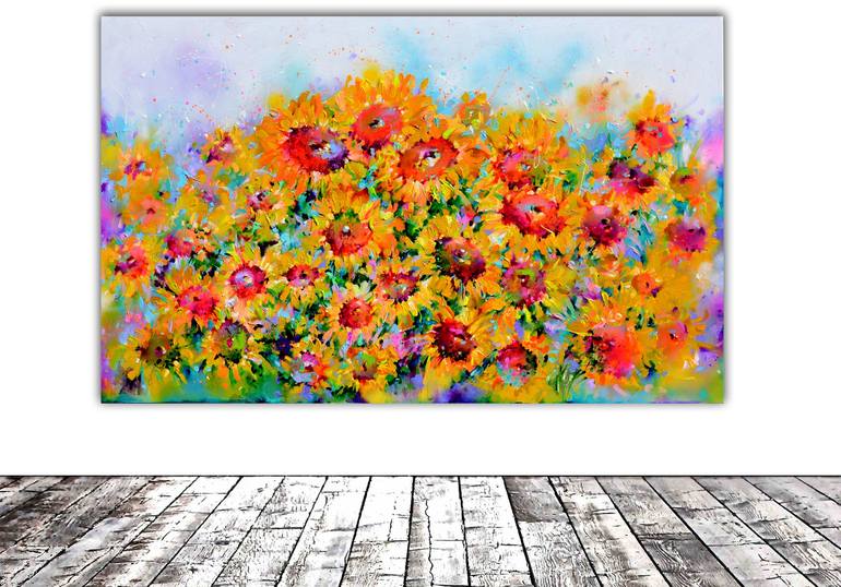 Original Floral Painting by SOOS ROXANA GABRIELA