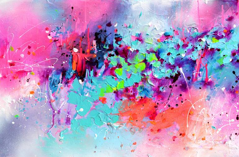 Original Fine Art Abstract Painting by SOOS ROXANA GABRIELA