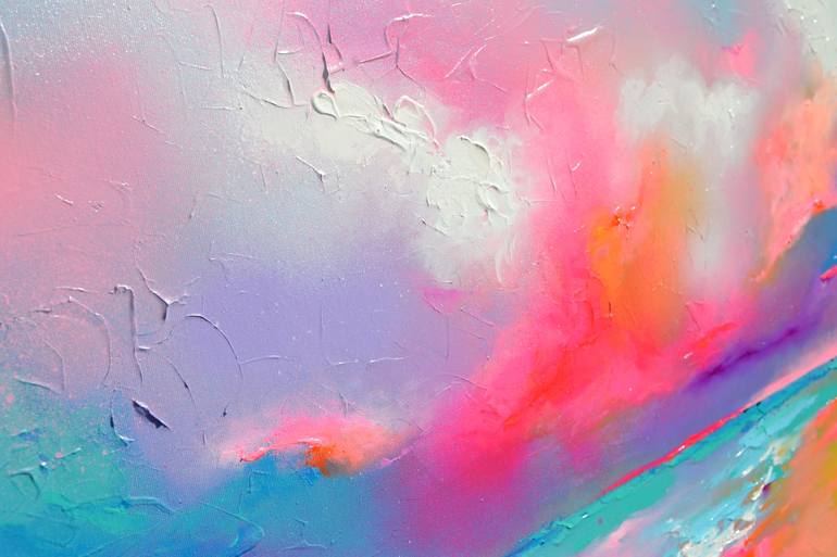 Original Abstract Beach Painting by SOOS ROXANA GABRIELA