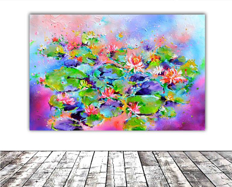 Original Abstract Floral Painting by SOOS ROXANA GABRIELA