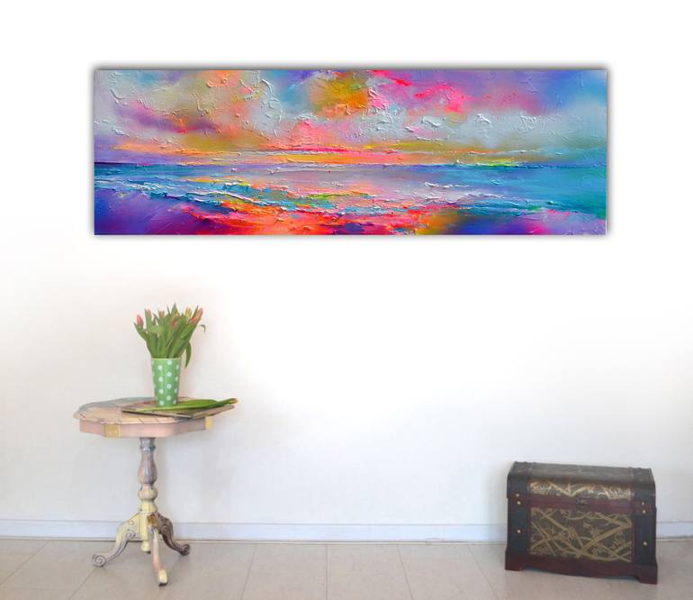 Original Fine Art Beach Painting by SOOS ROXANA GABRIELA