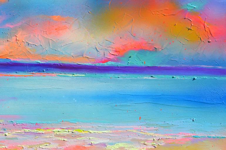 Original Fine Art Beach Painting by SOOS ROXANA GABRIELA