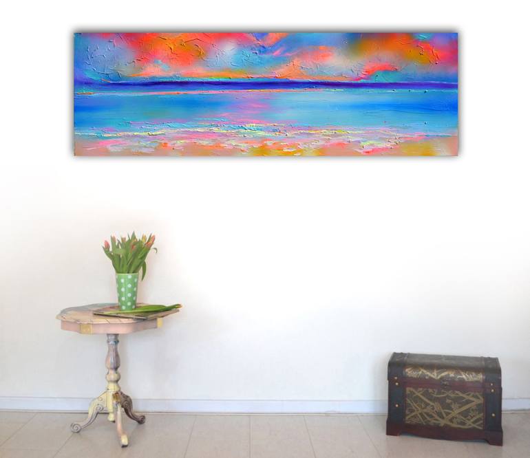 Original Fine Art Beach Painting by SOOS ROXANA GABRIELA