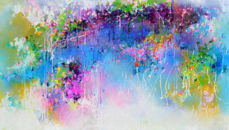Original Fine Art Abstract Paintings by Soos Roxana Gabriela