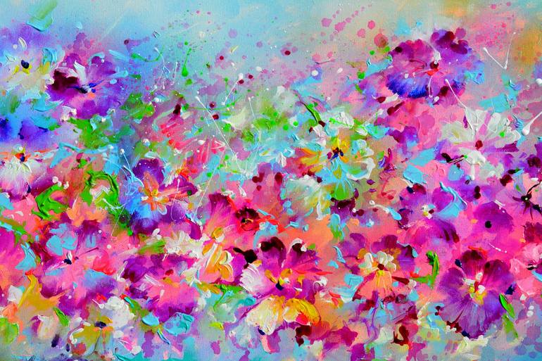 Original Fine Art Floral Painting by SOOS ROXANA GABRIELA