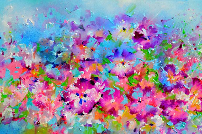 Original Fine Art Floral Painting by SOOS ROXANA GABRIELA