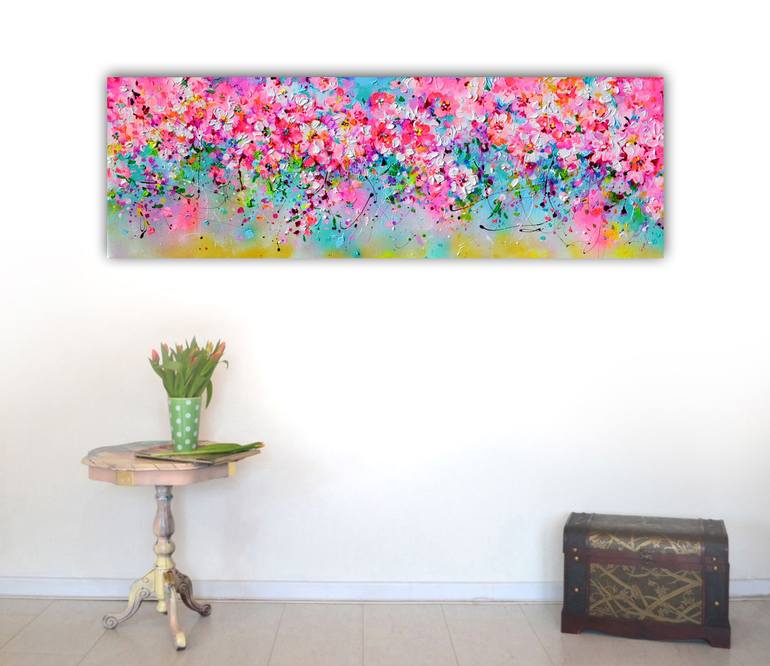 Original Impressionism Floral Painting by SOOS ROXANA GABRIELA