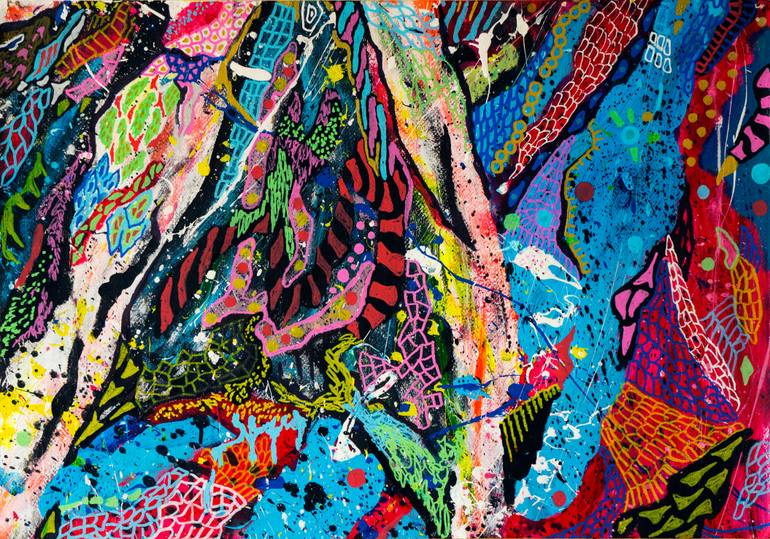 Original Illustration Abstract Painting by Diego Lazzarin