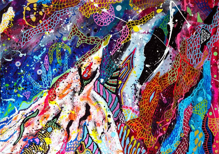 Original Illustration Abstract Painting by Diego Lazzarin