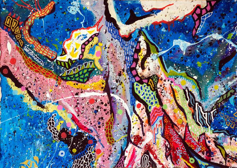 Original Illustration Abstract Painting by Diego Lazzarin