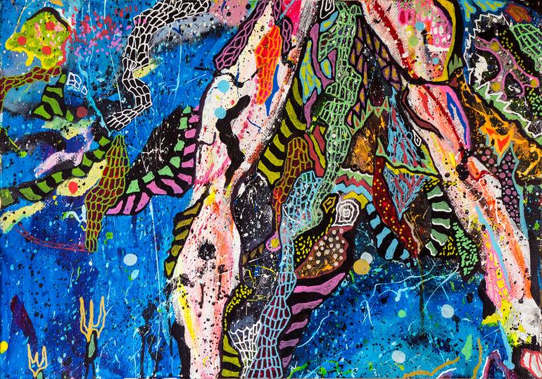 Original Illustration Abstract Painting by Diego Lazzarin