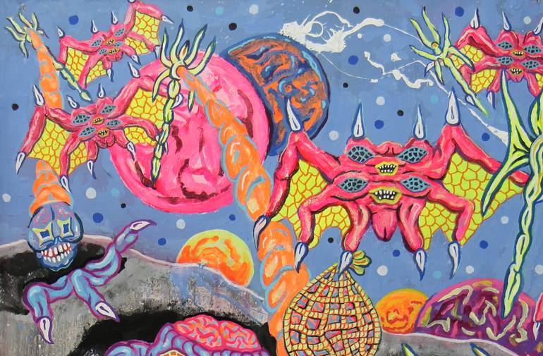 Original Expressionism Fantasy Painting by Diego Lazzarin