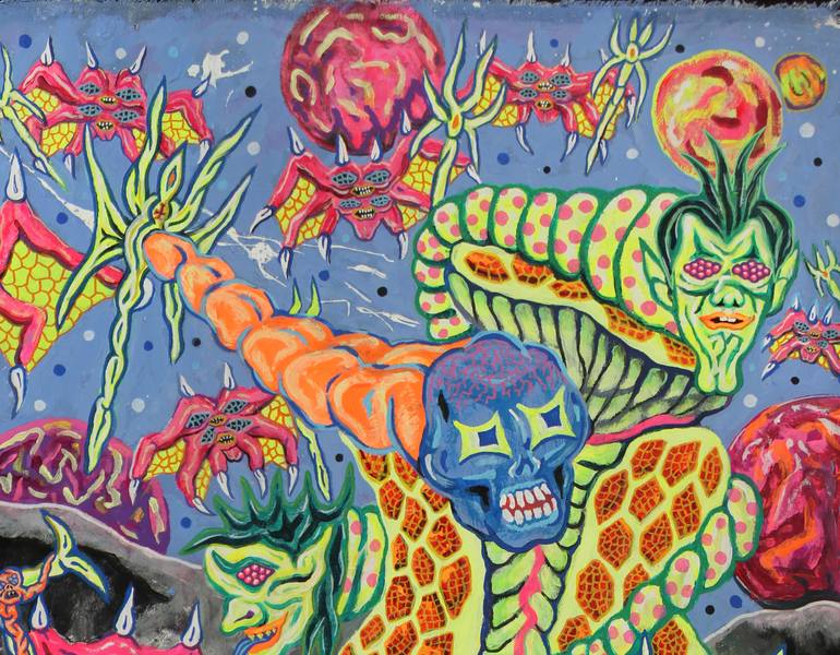 Original Expressionism Fantasy Painting by Diego Lazzarin