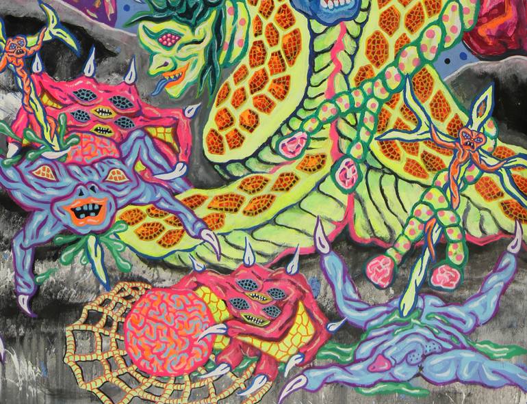 Original Expressionism Fantasy Painting by Diego Lazzarin