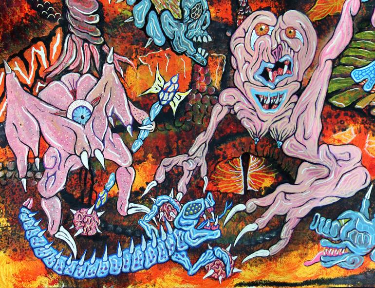 Original Conceptual Fantasy Drawing by Diego Lazzarin