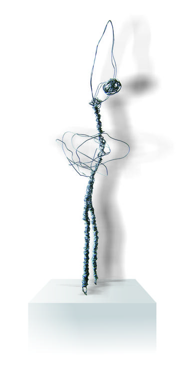 Saatchi Art Artist Maria Theresia Schlueter; Sculpture, “Wire Improvisation 12” #art