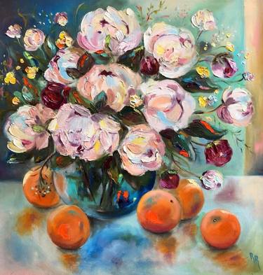 Original Still Life Paintings by Rolana Rudermane