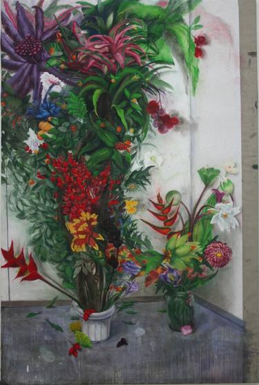 Original Floral Painting by Veronika Sasina