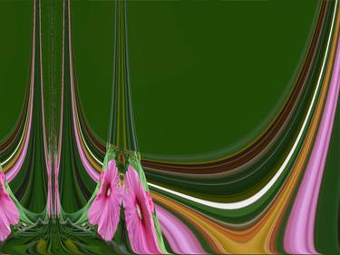 Original Abstract Botanic Digital by Allen Hirsh