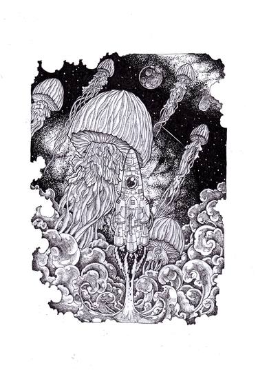 Print of Fantasy Drawings by Adrian Roy Esmeris