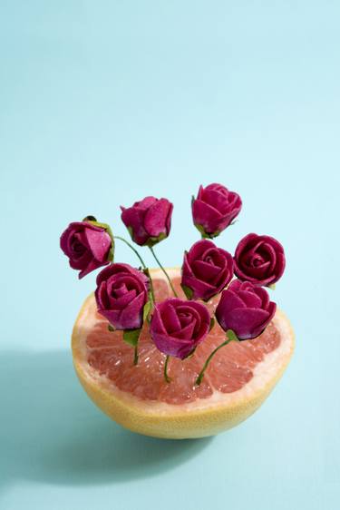 Grapefruit and red roses - Limited Edition 1 of 25 thumb